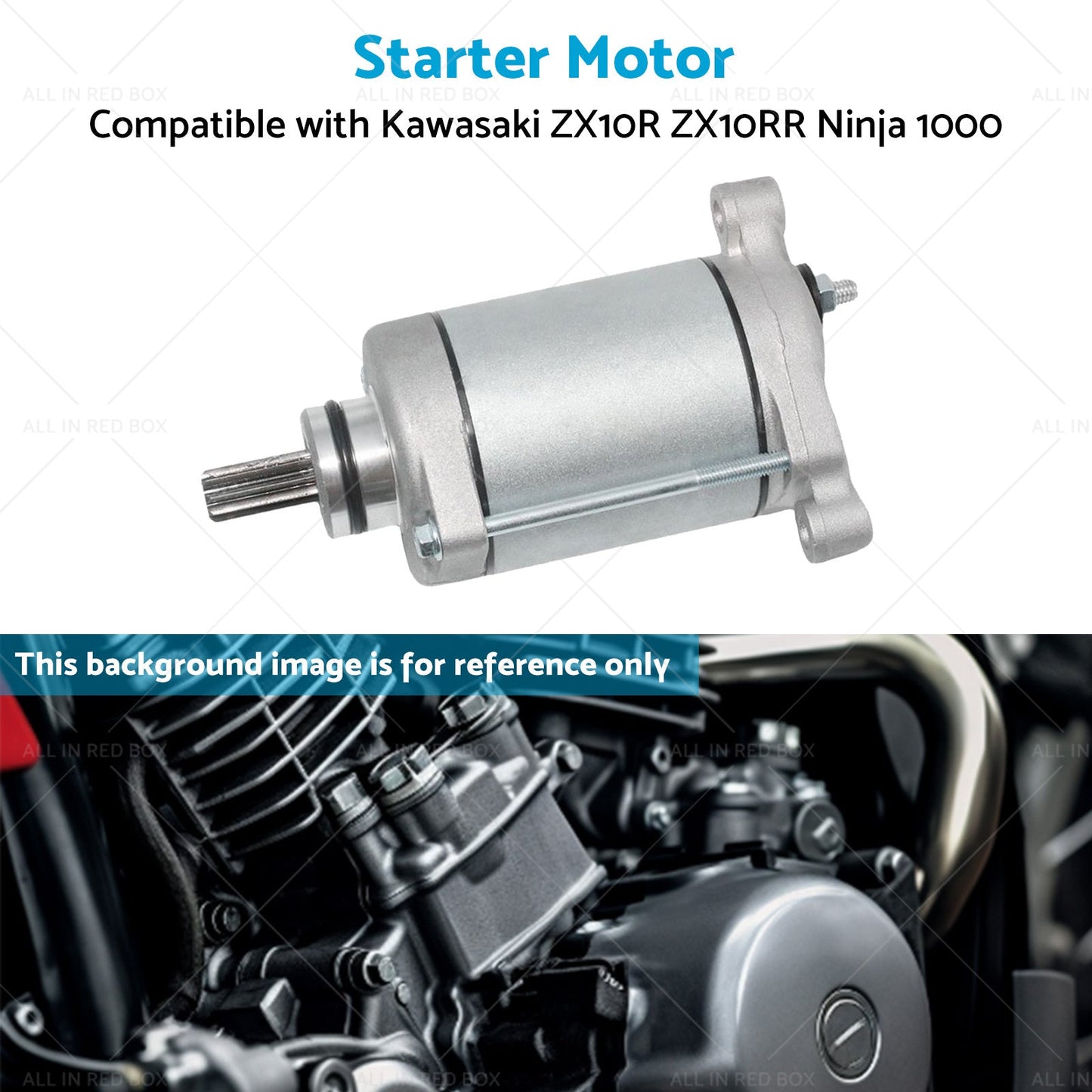 Engine Starter Motor 9Teeth Suitable For Kawasaki ZX10R ZX10RR Ninja 1000 11-21-3