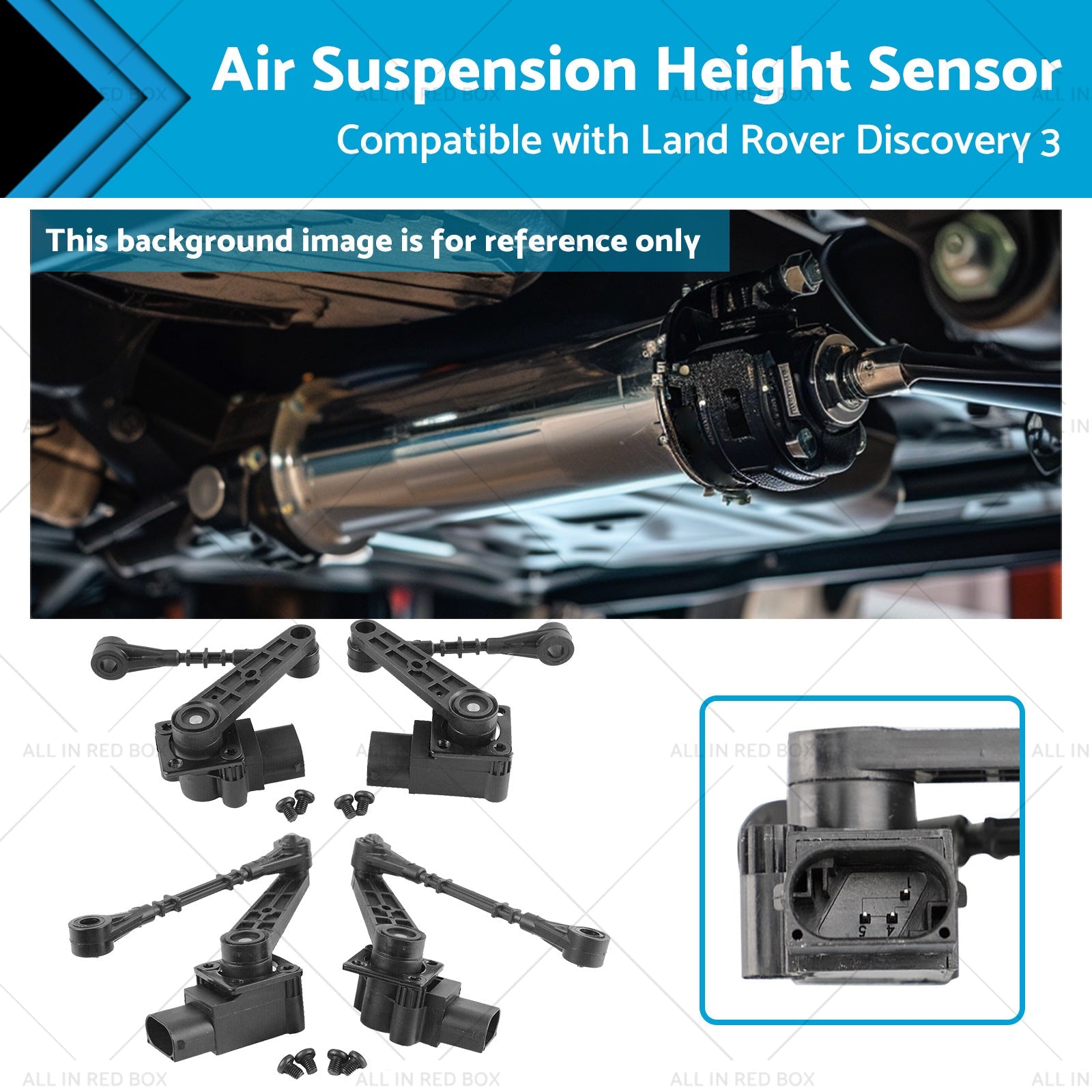 LR 4x Front Rear Air Suspension Height Sensor Suitable for Land Rover LR3 05-09-0