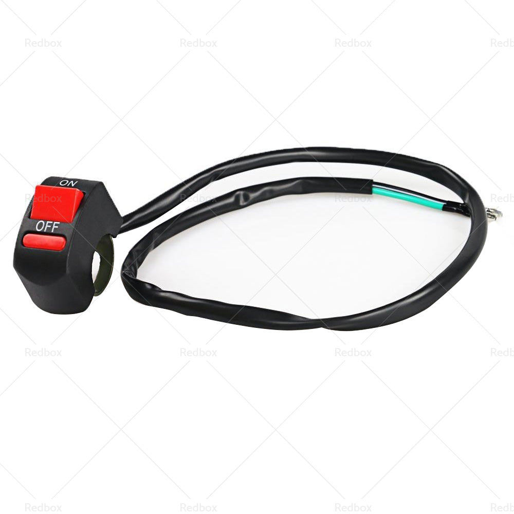 2PCS Universal Motorcycle ATV Bike Handlebar Light Switch ON OFF Button-3