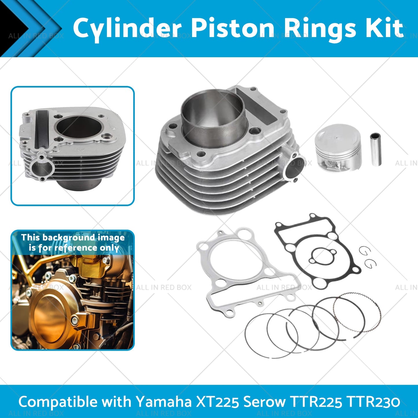 Cylinder Piston Rings Kit Suitable for Yamaha Serow XT225 TTR225 TTR230 99-16-1
