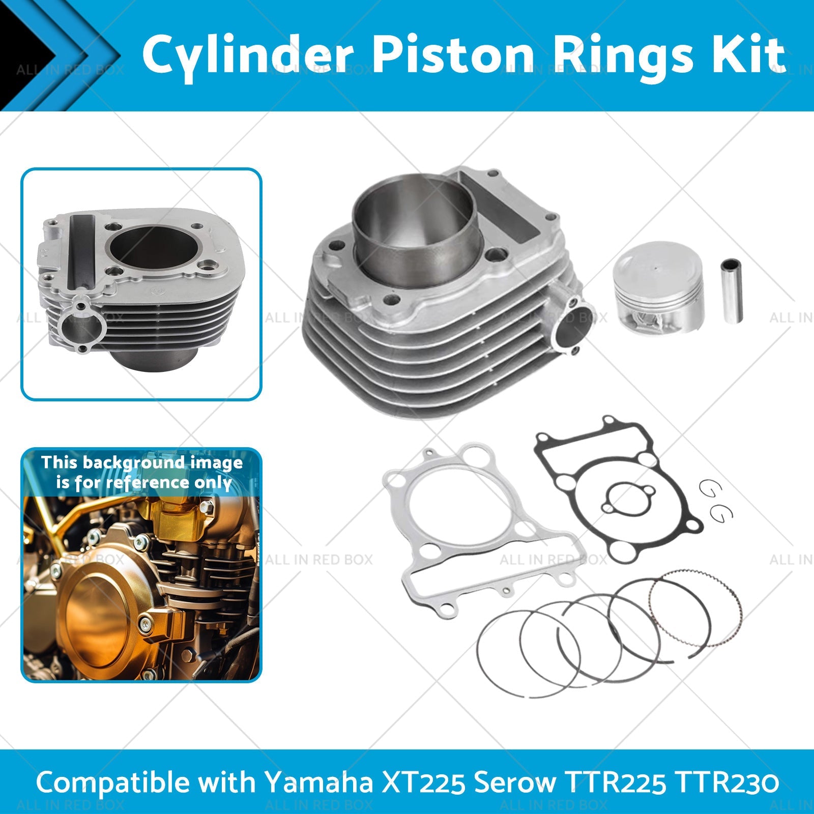 Cylinder Piston Rings Kit Suitable for Yamaha Serow XT225 TTR225 TTR230 99-16-1