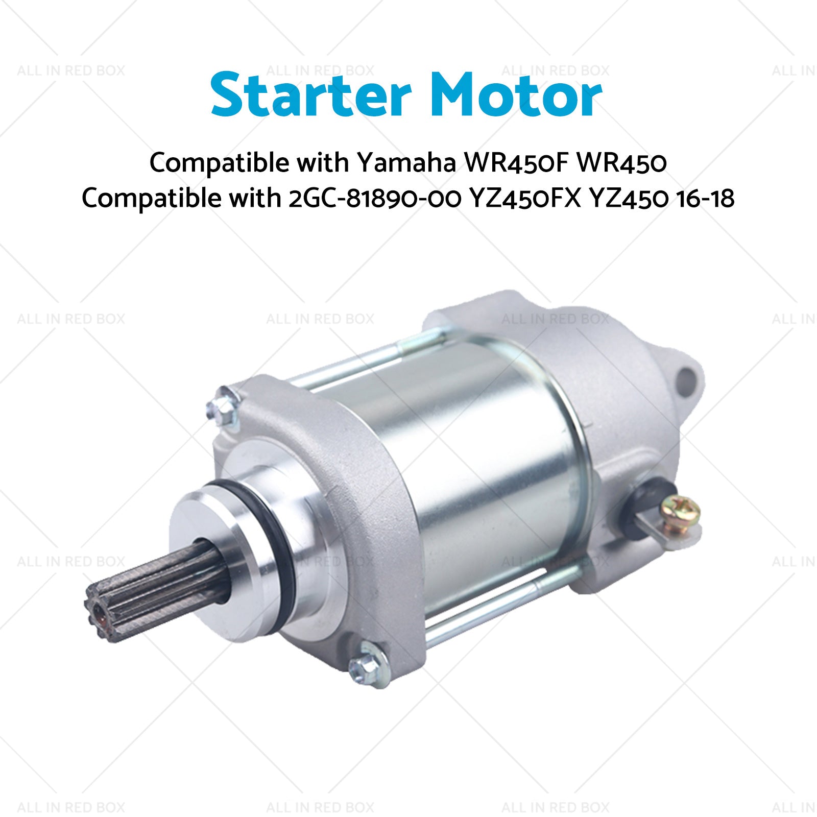 Starter Motor Suitable for Yamaha WR450F 2GC-81890-00 YZ450FX YZ450 16-18 WR450-3