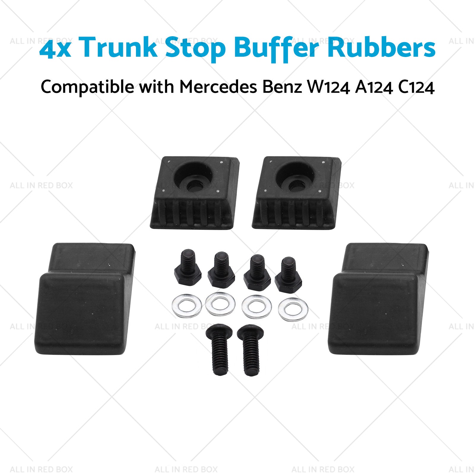4x Trunk Stop Buffer Rubbers Suitablefor Mercedes Benz W124 A124 C124 1247580044-3