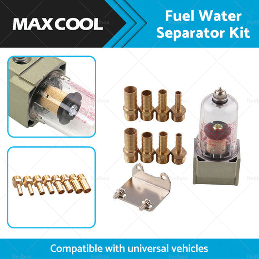 Universal Fuel Water Separator Kit Pre Filter In Line Fuel Filter 6 8 10 12mm-1