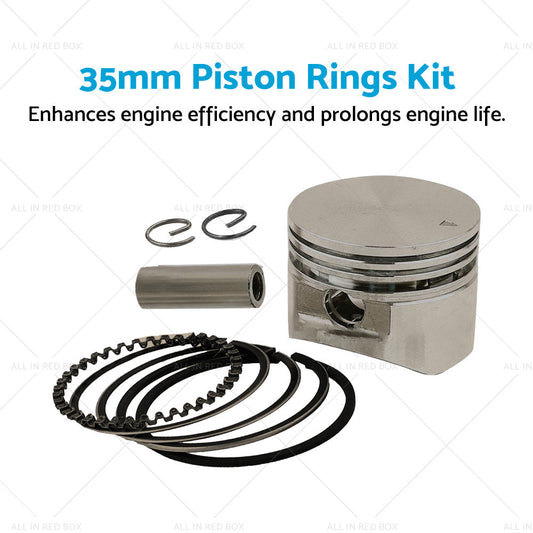 35mm Piston Rings Kit Suitable For Honda GX25 GX25N Engine Brush Cutter Trimmers-1
