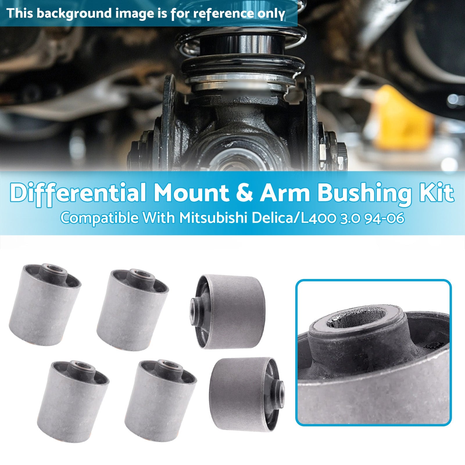 Differential & Suspension Bushing Set Suitable For Mitsubishi L400 PD6W MB951814-2