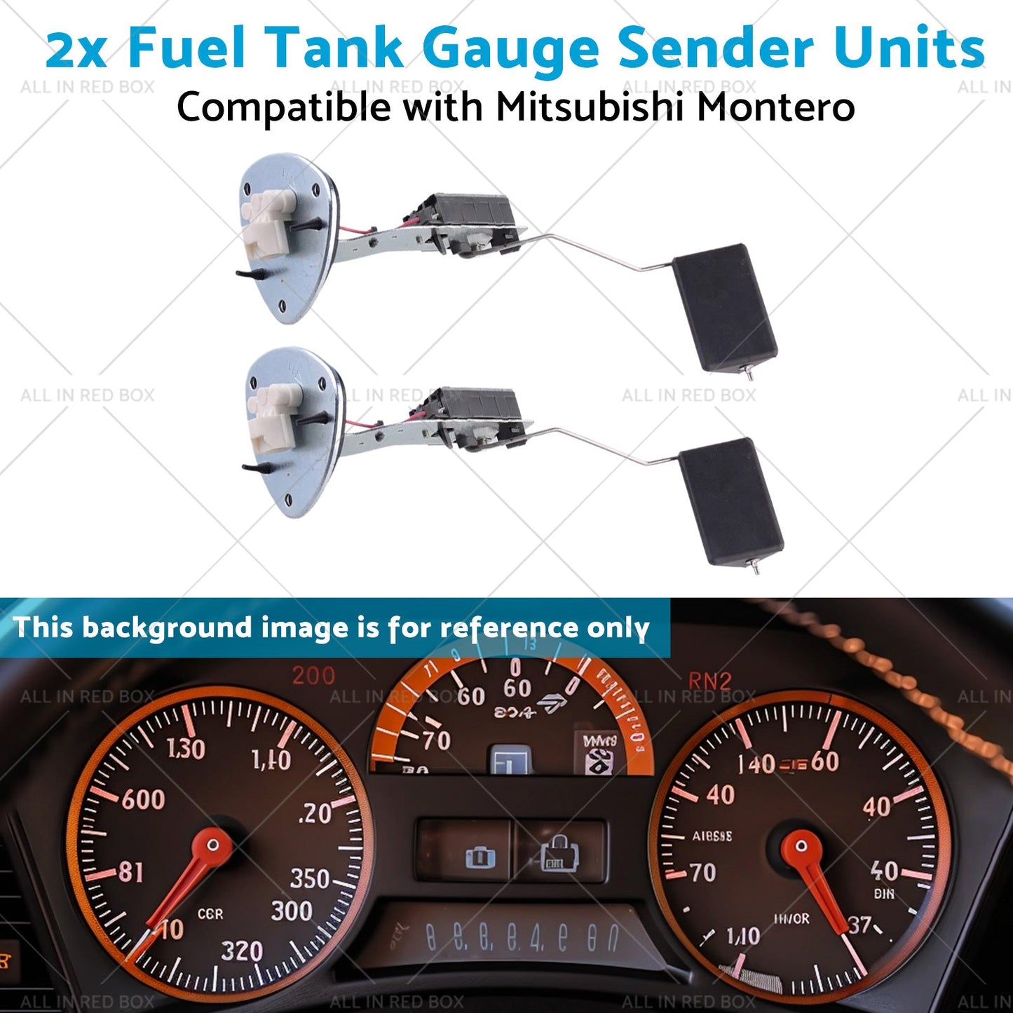 2x Fuel Tank Gauge Sender Units Suitable for Mitsubishi Montero Pajero V75 00-15-4
