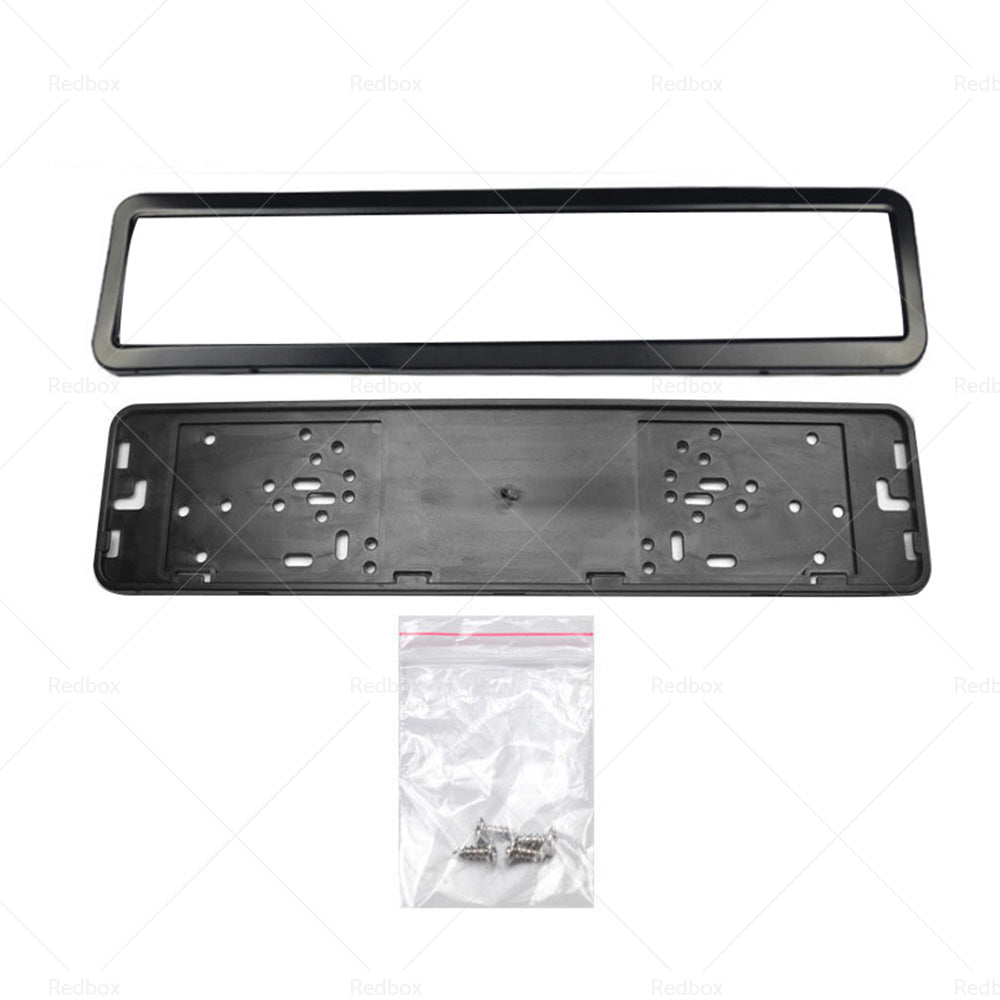 2x European Number License Plate Cover Frame Holder Mounting Bracket Standard-2