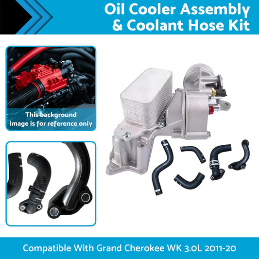Complete Oil Cooler Assembly Suitable For Jeep WK2 3.0L EcoDiesel 68269916AB-1