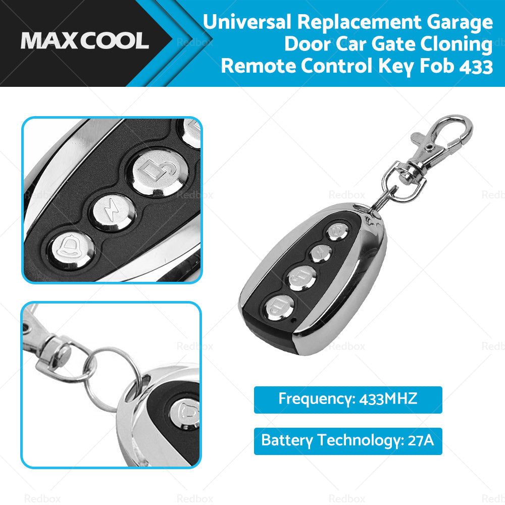 433Mhz Universal Replacement Garage Door Car Gate Cloning Remote Control Key Fob-0