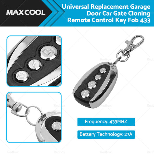 433Mhz Universal Replacement Garage Door Car Gate Cloning Remote Control Key Fob-0