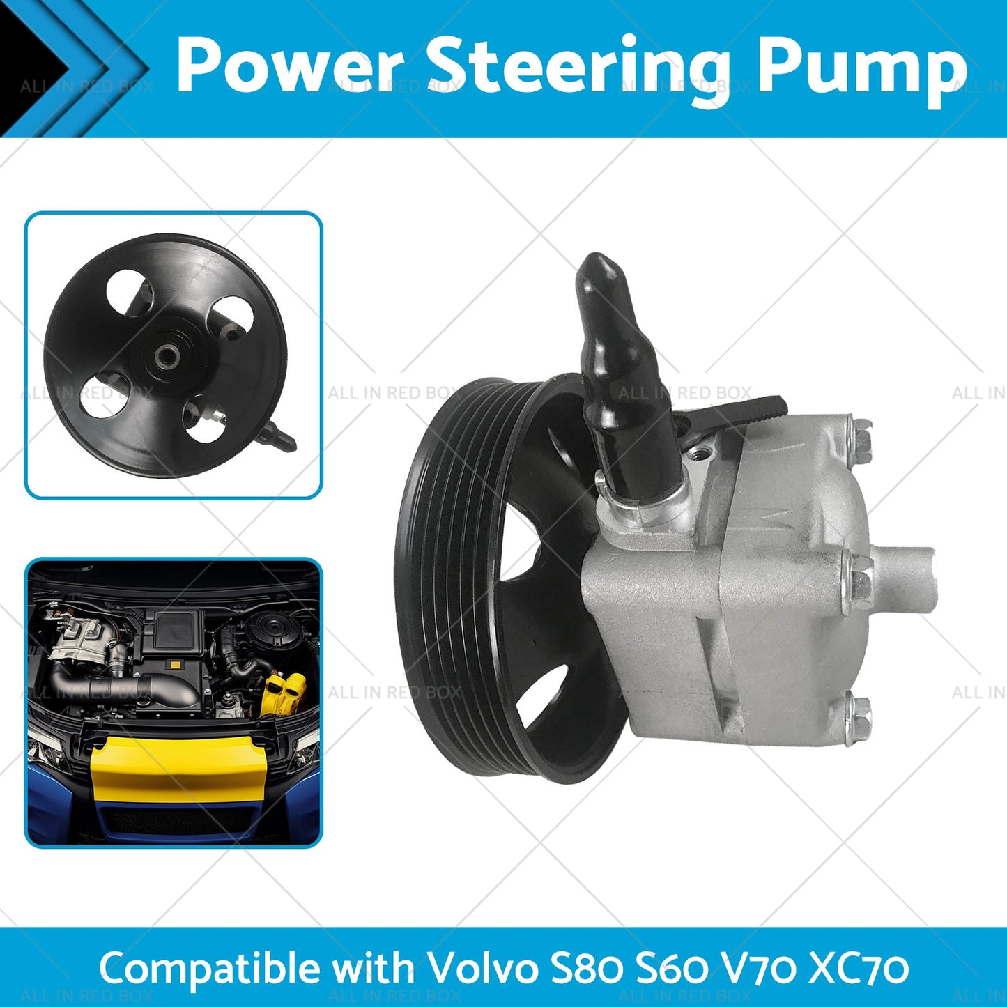 Power Steering Pump Suitable for Volvo XC70 XC90 S80 S60 V70 D5 30741790-1