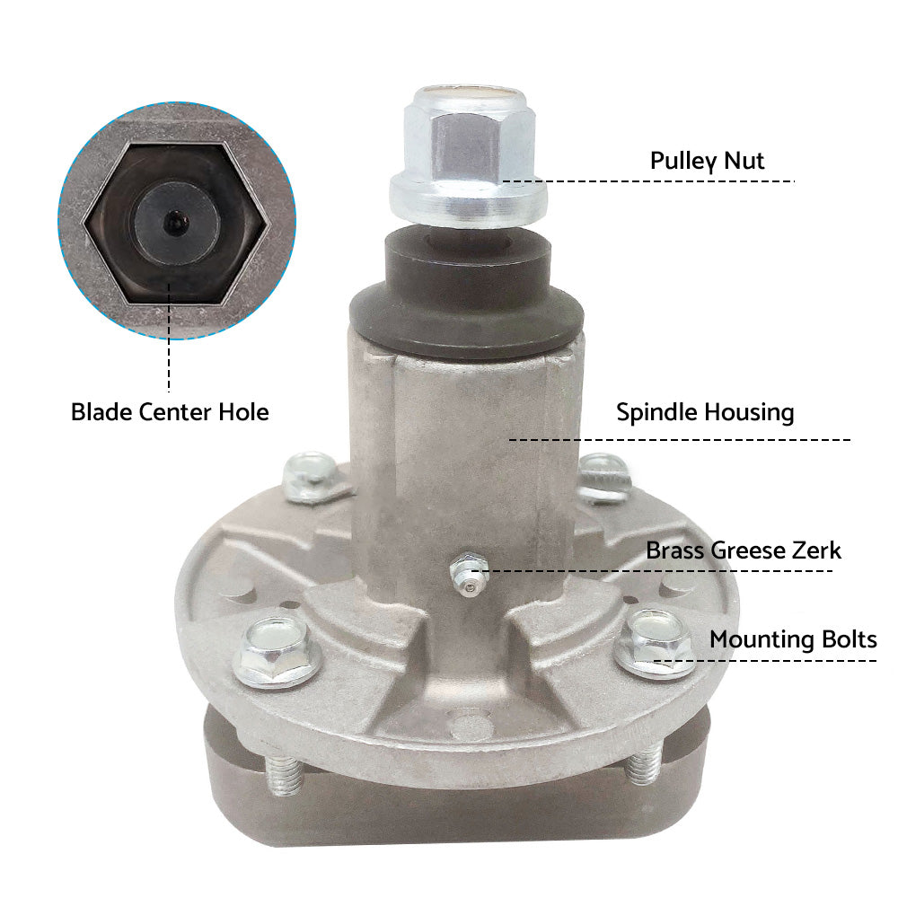 2xSpindle Assembly Suitable For John Deere Models L100 L107 L110 GY20050 GY20785-2
