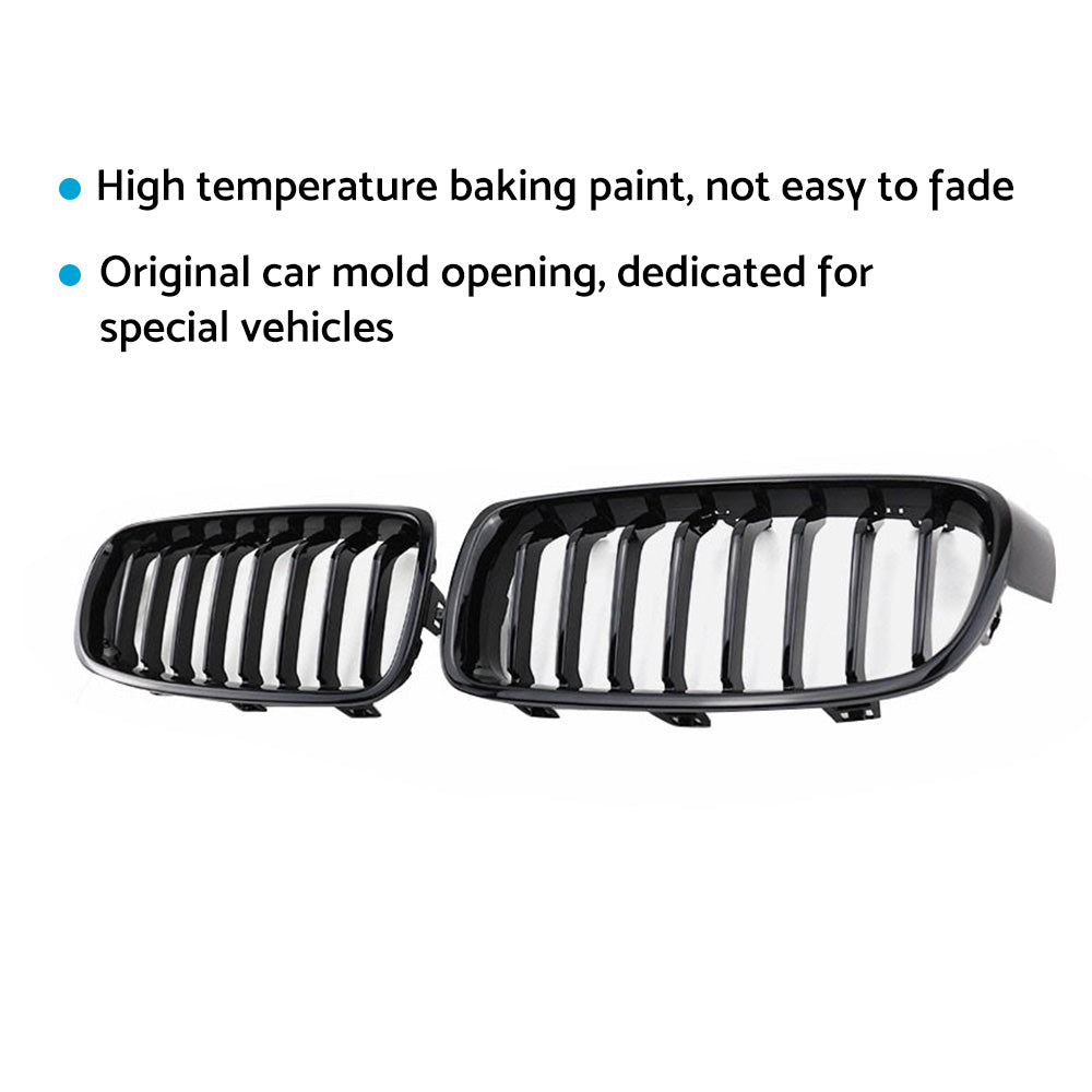 Front Bumper Kidney Grille Grill Suitable For BMW F30 F31 320i 330i 12-18-2