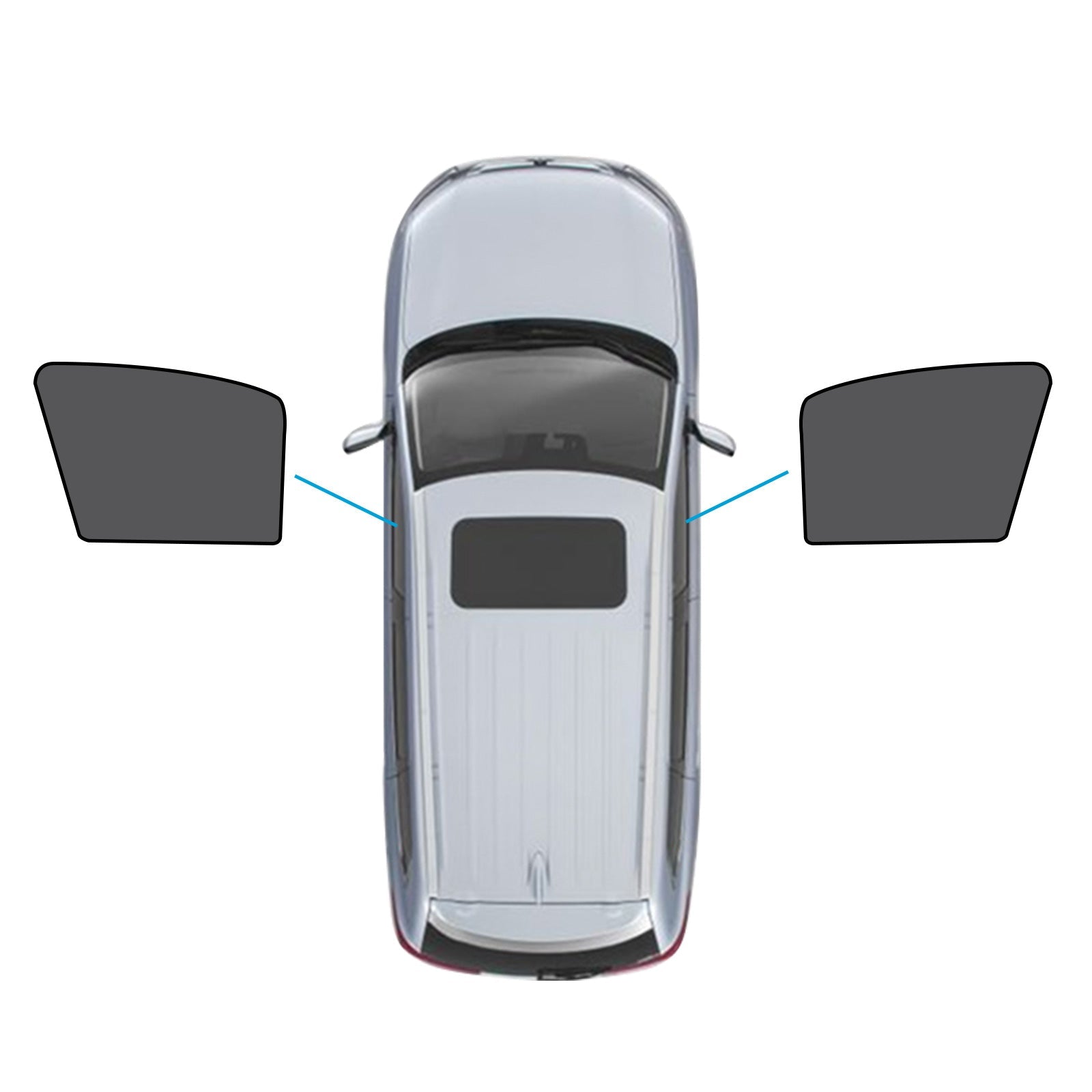 Car Window Magnetic Mesh Sun Blind Shades Suitable for Toyota Camry 2017-2025-1