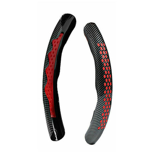Carbon Fiber Steering Wheel Booster Cover Non Slip Universal Car Accessory-0