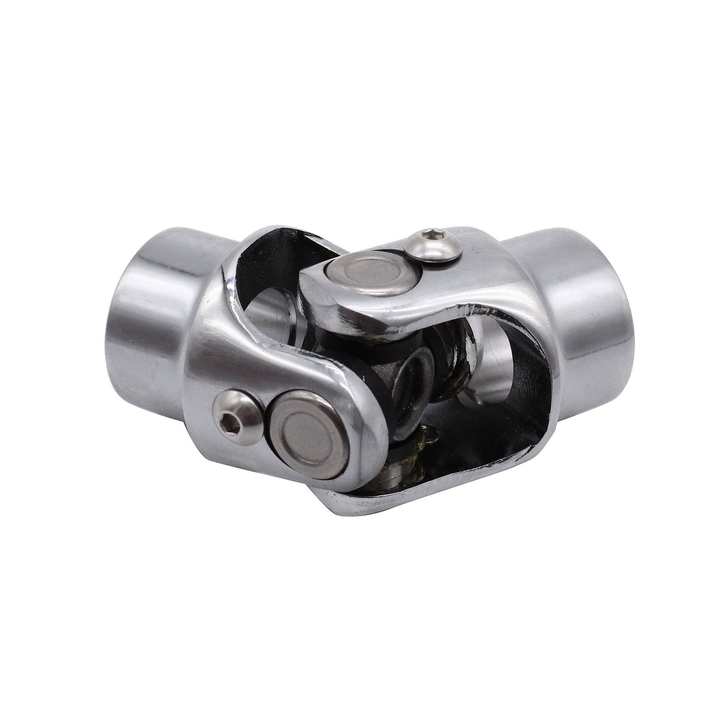 Universal Single Steering Shaft U-Joint Stainless Steel 3x3 or 4x4 inch Round-1