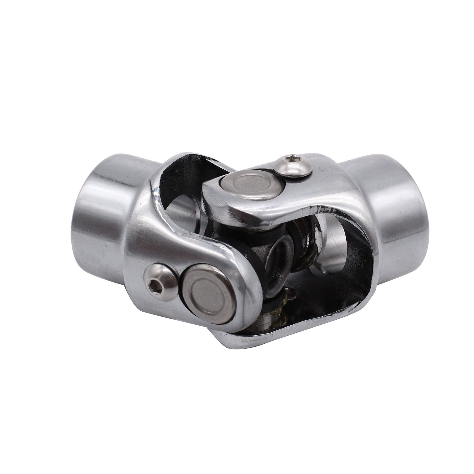Universal Single Steering Shaft U-Joint Stainless Steel 3x3 or 4x4 inch Round-1