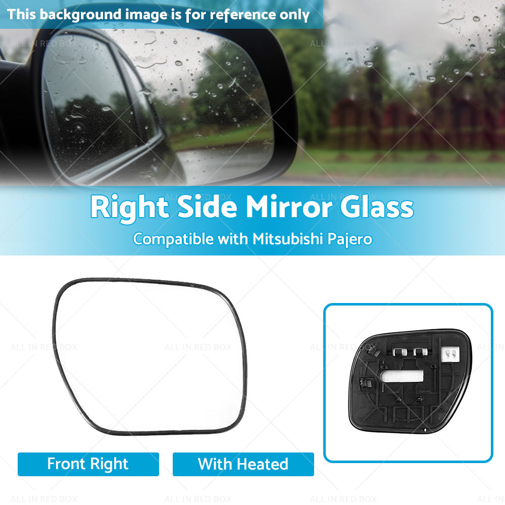 Right side mirror glass Suitable for Mitsubishi Pajero NS-NX Convex Heated bas-2