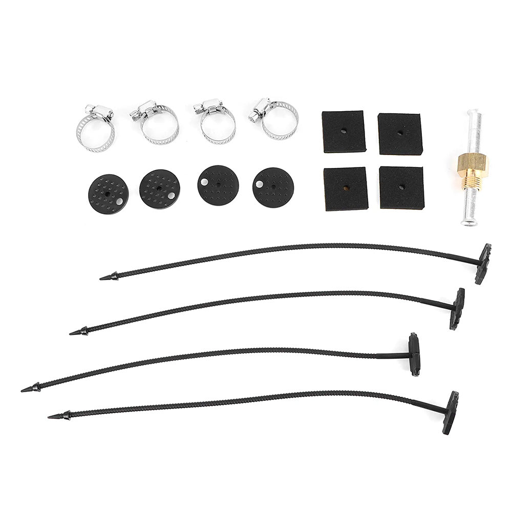 6 Row 6 AN Transmission Oil Cooler Auto Manual Radiator Converter Kit Universal-3