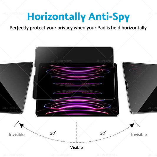 Privacy Tempered Glass Screen Protector Suitable For iPad Pro 3rd-6th 12. 9  11-1