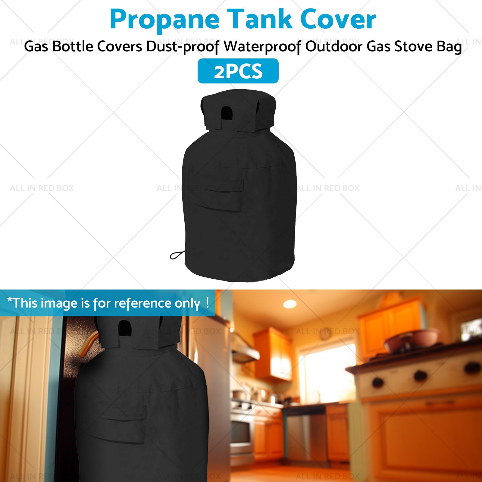 2PCS Propane Tank Cover Gas Bottle Covers Dust-proof Waterproof Gas Stove Bag-3