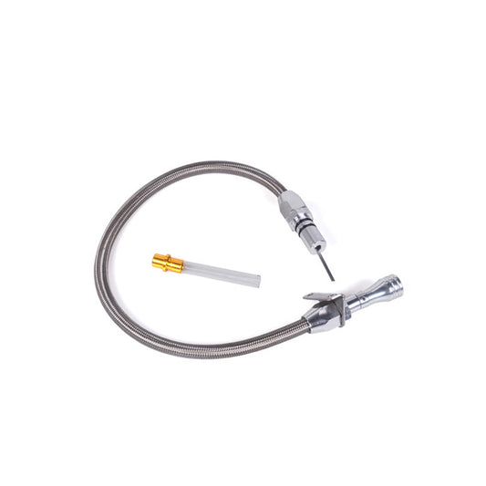 1x Transmission Dipstick Stainless Flexible Suitable For GM Chevy 4L80E Firewall Mount-0