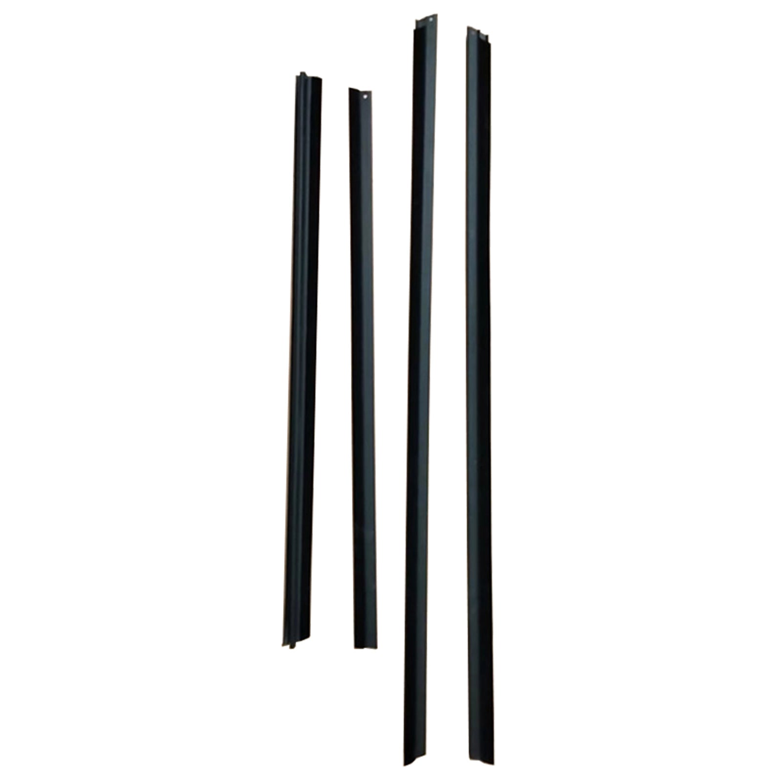 4Pcs Door Seal Weatherstrip Kit Black Rubber Suitable For Honda Jazz 2008-2013-2