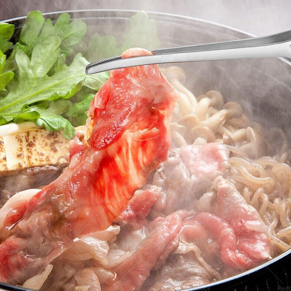 4PCS Korean and Japanese BBQ Tongs Self-Standing Grill Tongs Non-Slip Cooking-3
