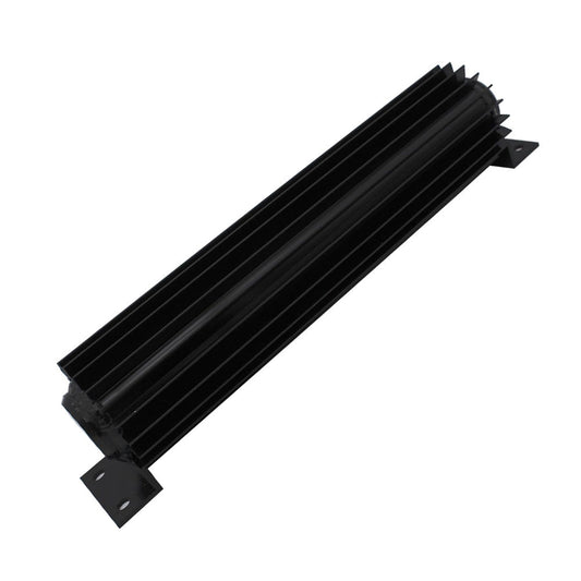 Oil Cooler Universal 12'' Aluminum Dual Pass Finned Transmission W Fittings SL-1