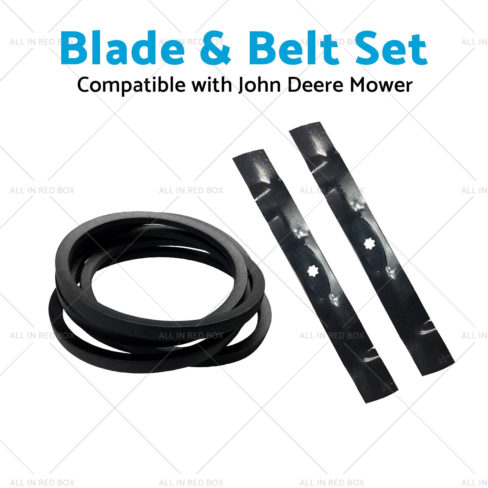 GY20850 42 inch  BladeBelt Set Suitable for John Deere Mower LA115 LA120 LA125-4