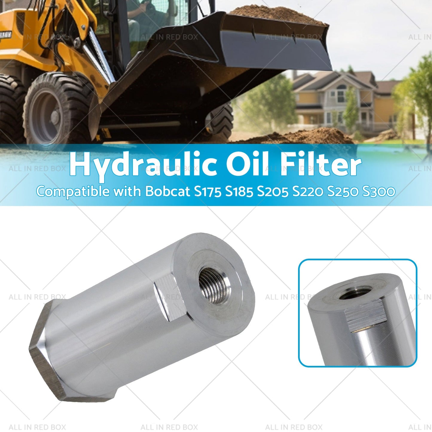 Hydraulic Case Drain Filter 6661022 For Bobcat S175 S185 S205 S220 S250 S300-1