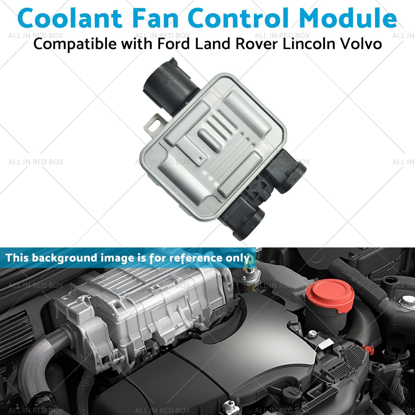 Coolant Fan Control Module Suitable for Ford Land Rover Lincoln Volvo 7T4Z8B658B-4