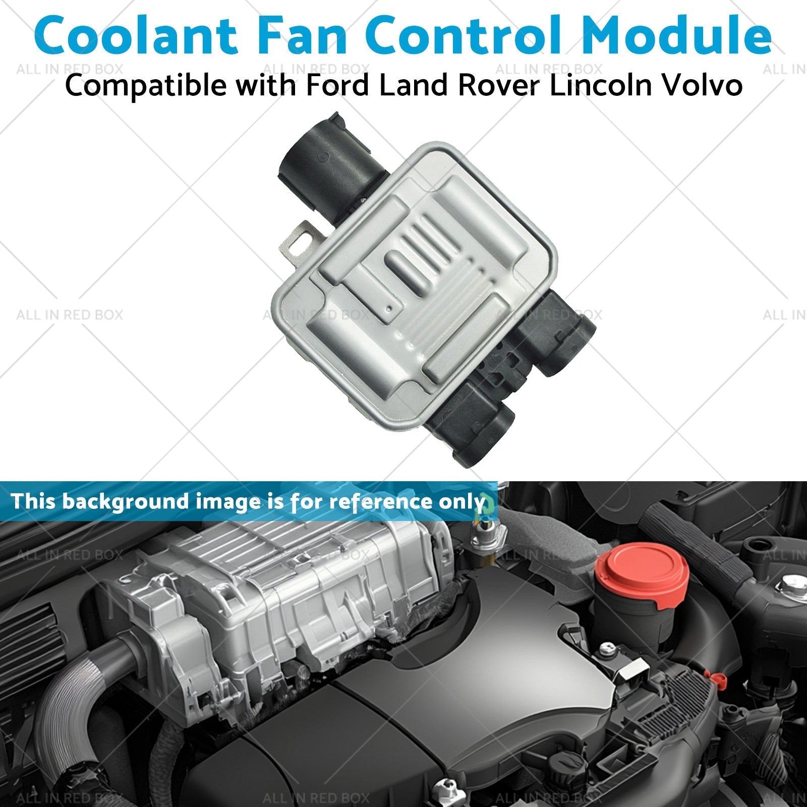 Coolant Fan Control Module Suitable for Ford Land Rover Lincoln Volvo 7T4Z8B658B-4