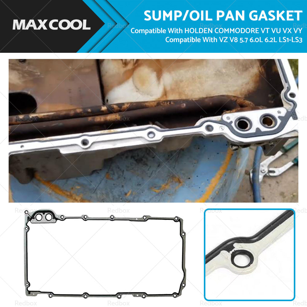 SUMP OIL PAN GASKET Suitable For HOLDEN COMMODORE VT VU VX VY VZ V8 LS1-LS3-0