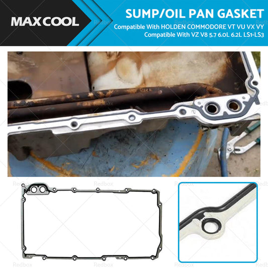 SUMP OIL PAN GASKET Suitable For HOLDEN COMMODORE VT VU VX VY VZ V8 LS1-LS3-0
