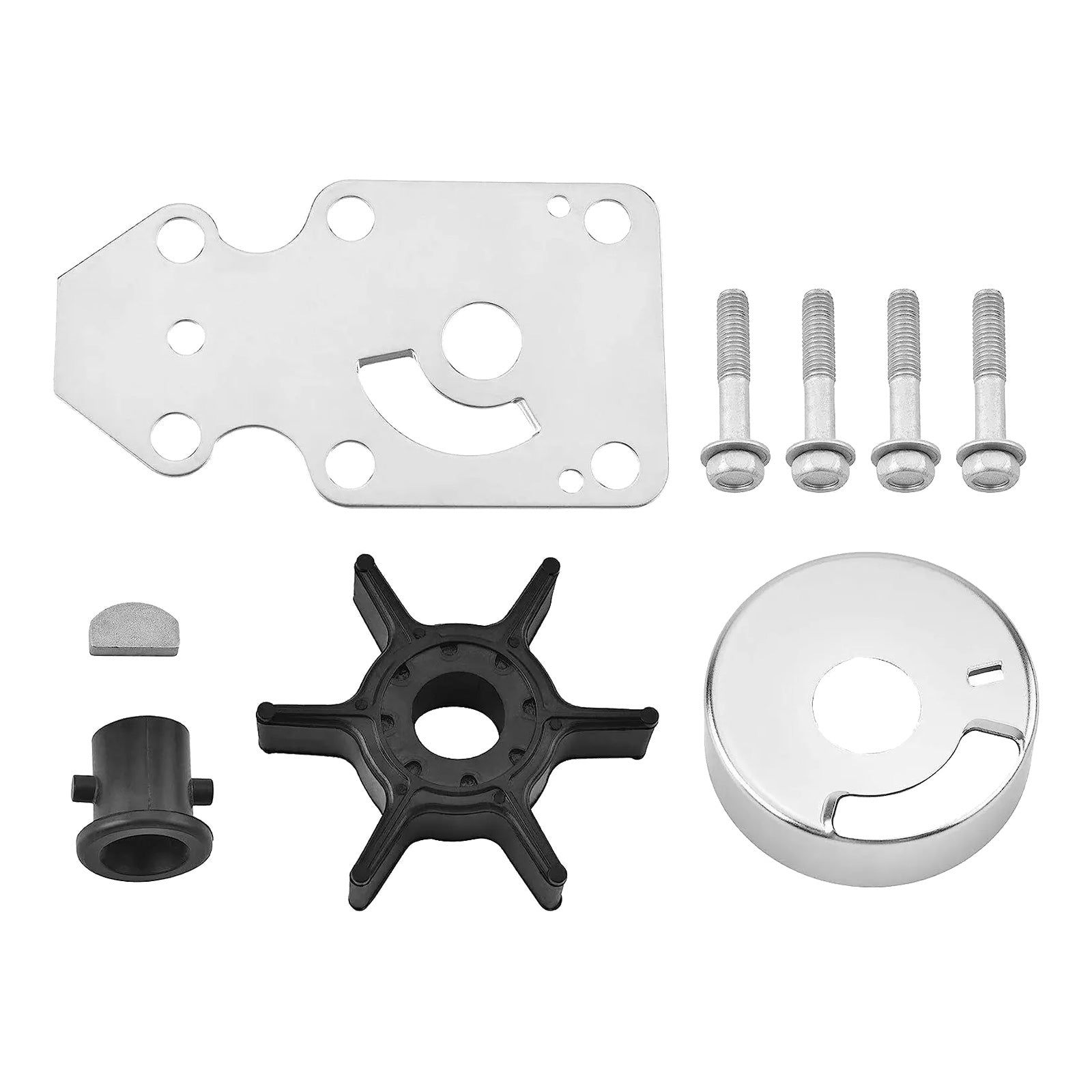 Water Pump Impeller Kit Suitable For Yamaha 9.9 15 HP 2 Strokeb 63V-W0078-01-4