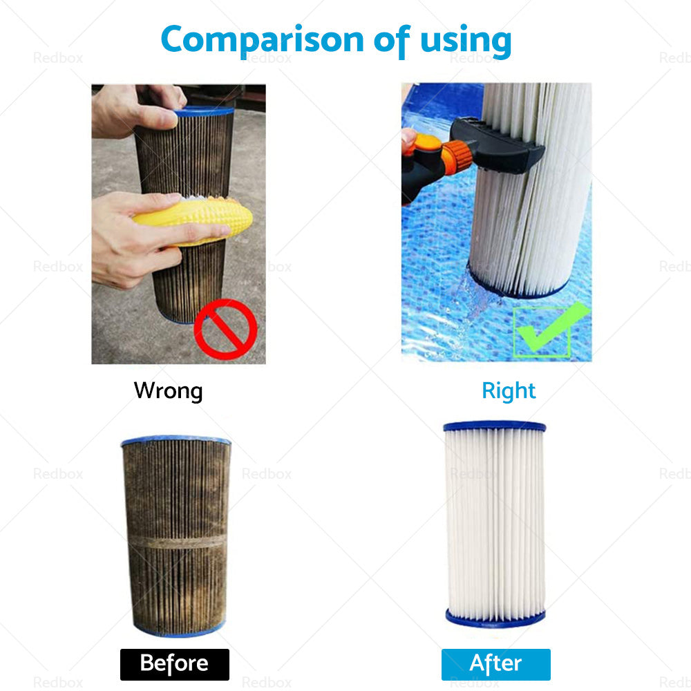 Cleaning Tool Water Wand Tub Spa Filter Swimming Pool Cartridge Cleaner Brush-4