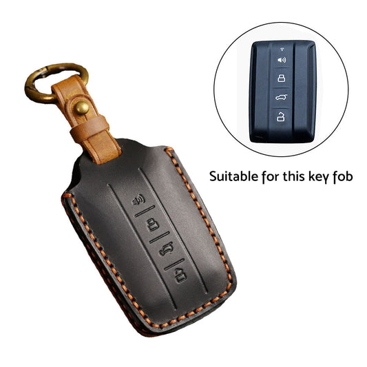 Leather Remote Car Key Case Fob Cover Suitable For Great Wall GWM Wey Tank 300-1