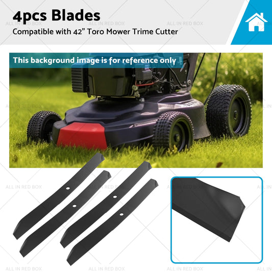 4x Blade Suitable for 42inch Toro Mower Trime Cutter Z420 106-2247-03 106-2247-0