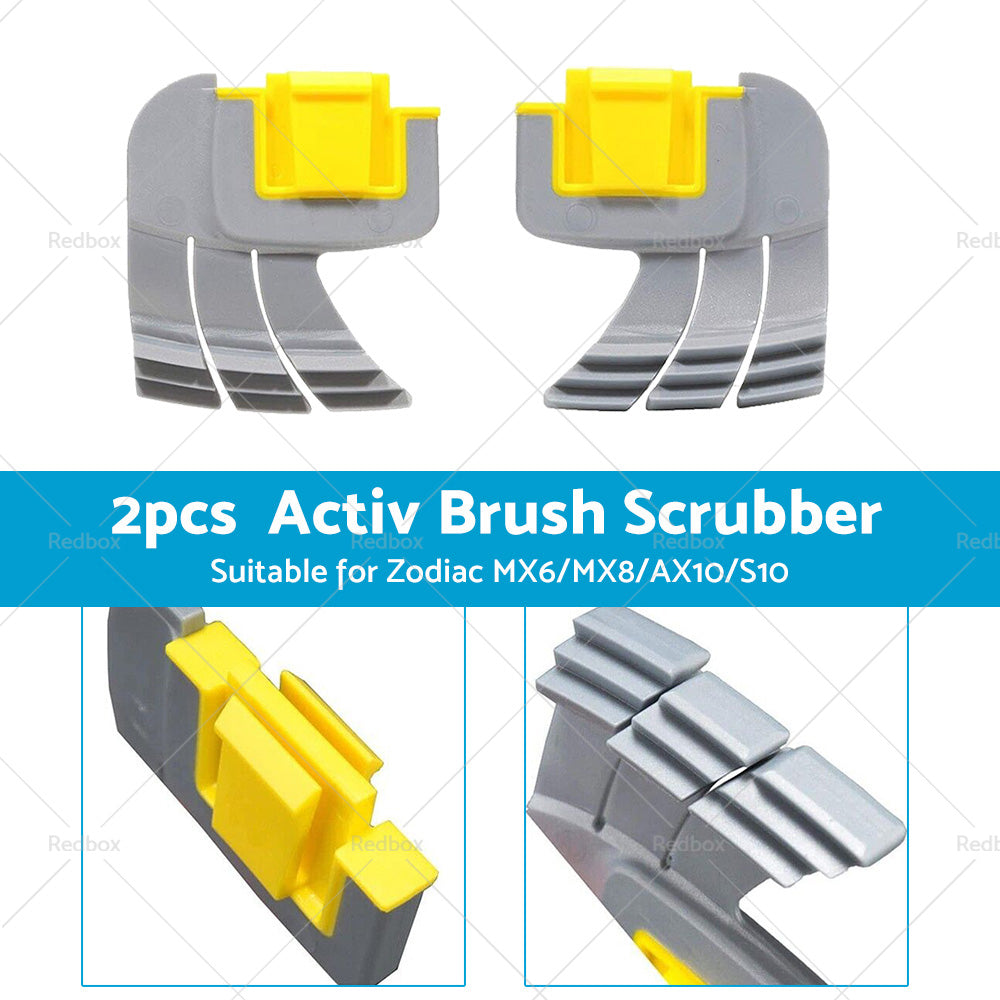 2PCS Activ Brush Scrubber for Zodiac MX6 MX8 AX10 AstralPool S10 Pool Cleaners-2