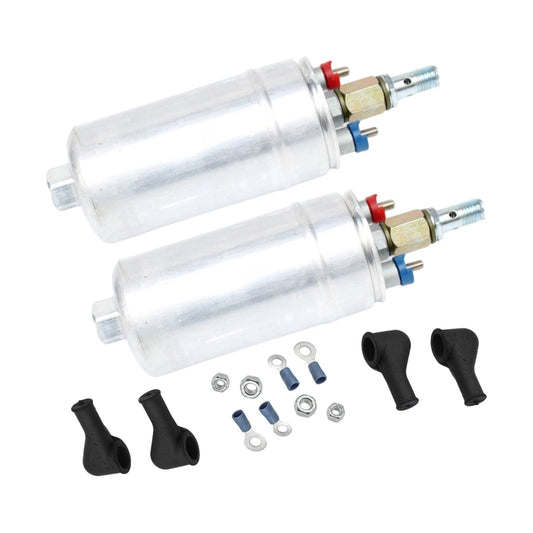 2x Racing External Fuel Pumps 300LPH Suitable For Honda Civic CR-V Crosstour-0
