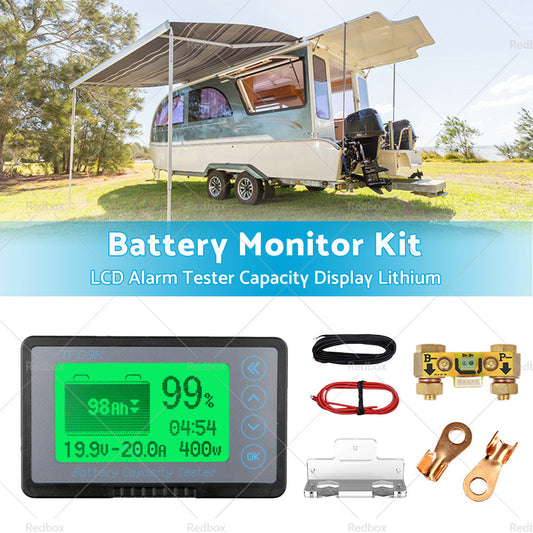 350A MAX 500A LCD Alarm Tester Capacity Display Lithium Battery Monitor Caravan-1