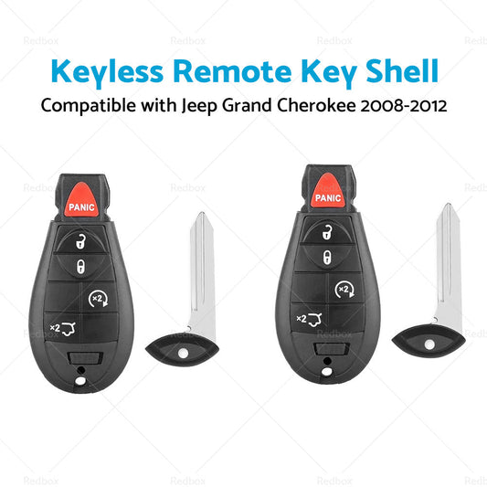 2x Keyless Remote Key Fob Shell Suitable For Jeep Grand Cherokee 2008-2012-1