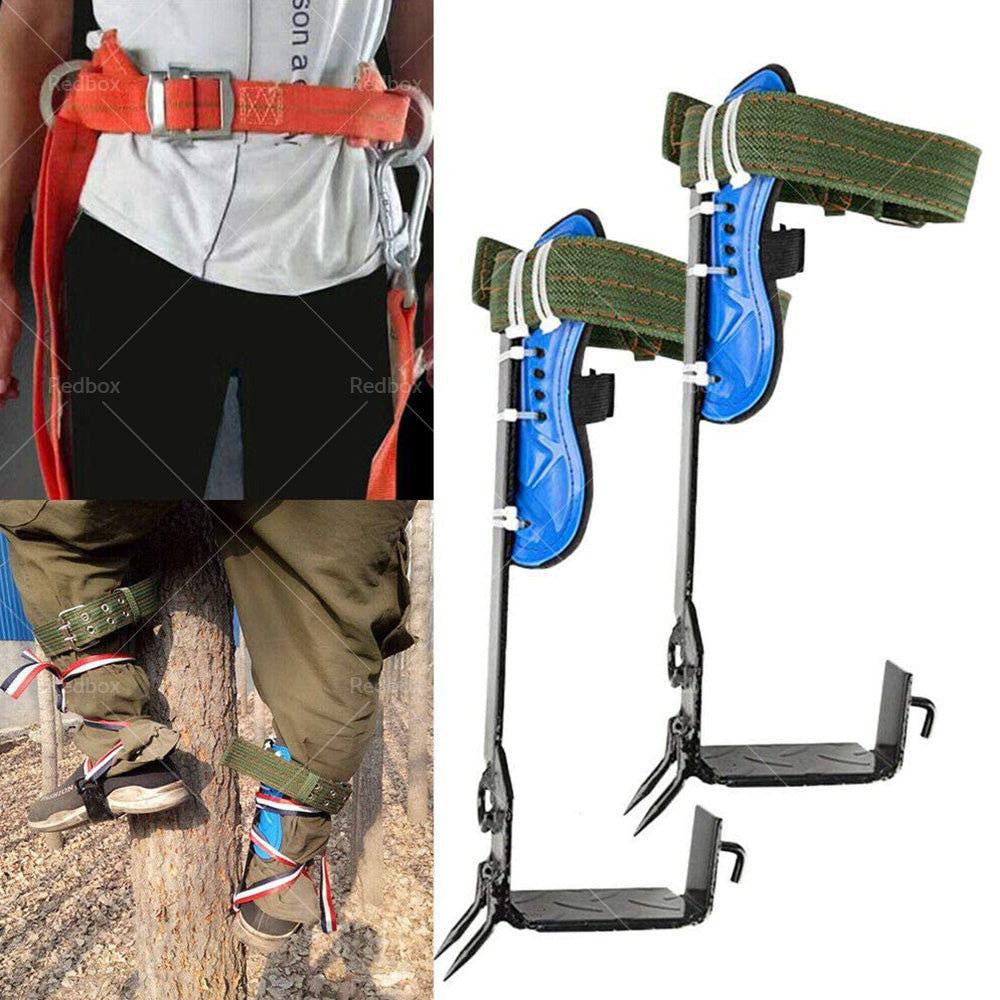 2 Gears Adjustable Safety Tree Climbing Spike Set Survival Hunting Climbing Tool-2