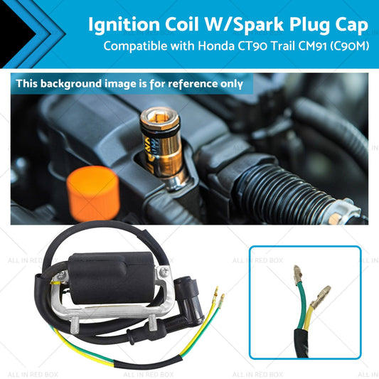 Ignition Coil W or Spark Plug Cap Suitable for Honda CT90 Trail CM91  C90M-0