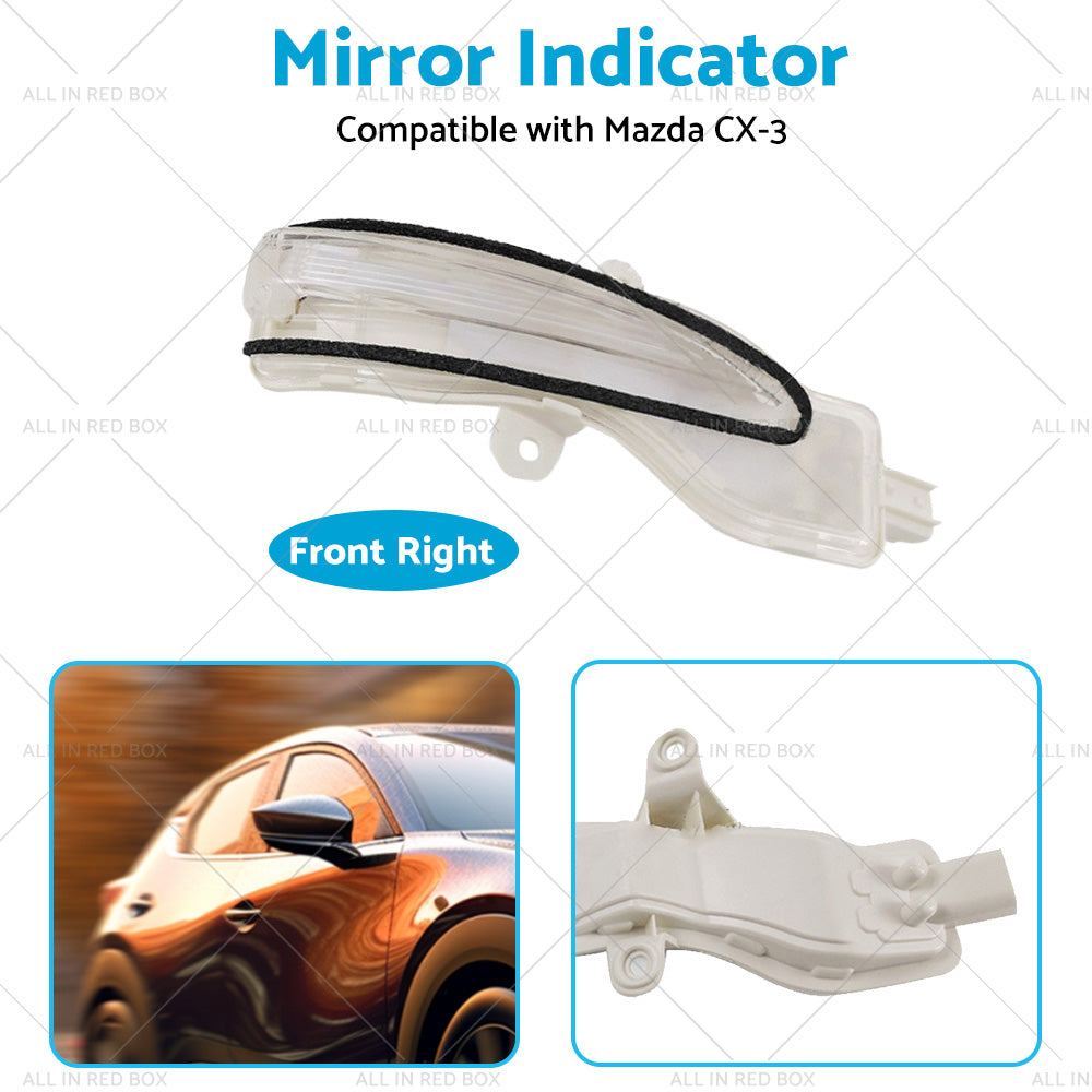 Right Side Mirror Light Indicator Blinker Suitable for Mazda CX3 CX-3 2015-2022-4