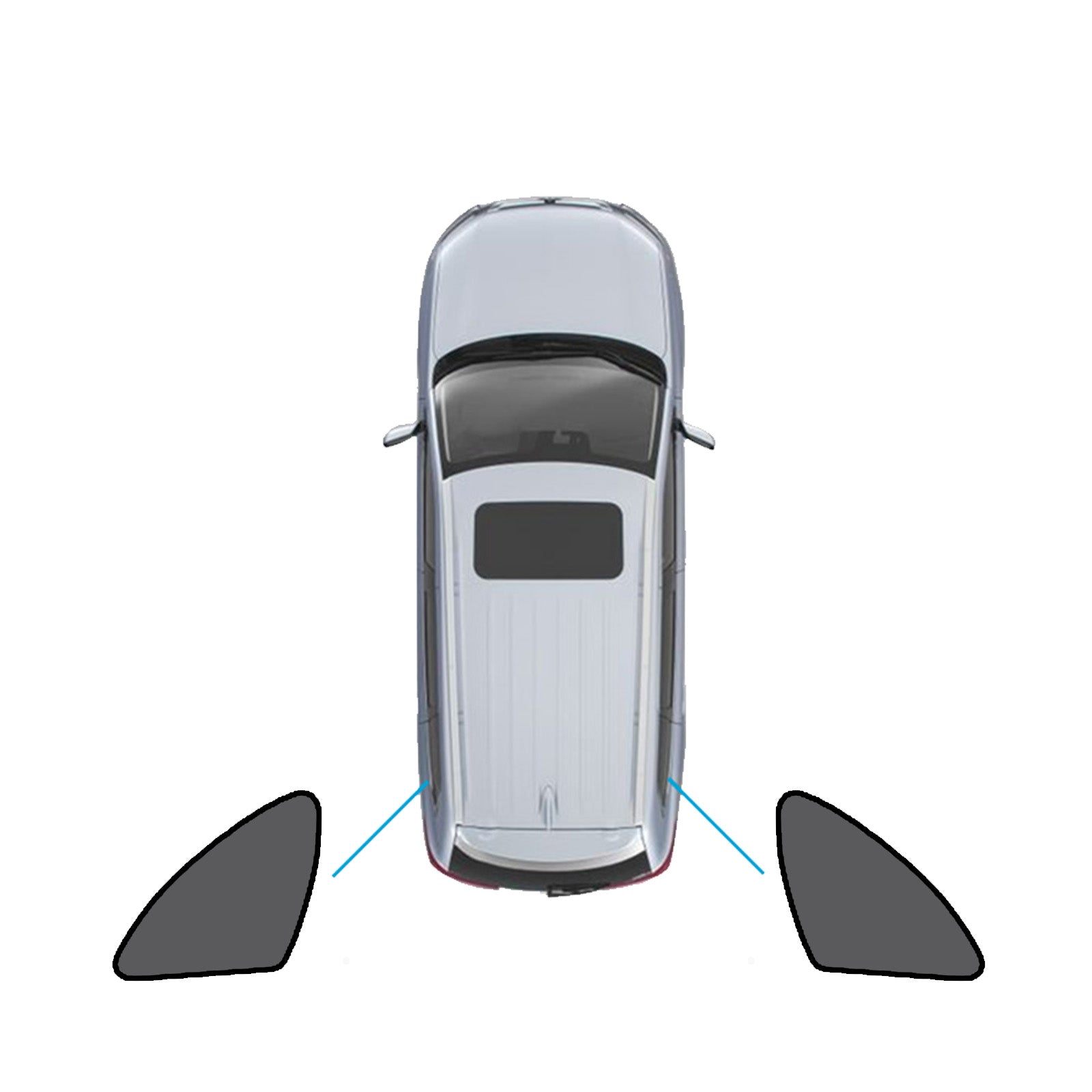 Magnetic Mesh Sun Blind Shade Suitable for Subaru Outback 15-20 On Front / Rear-3