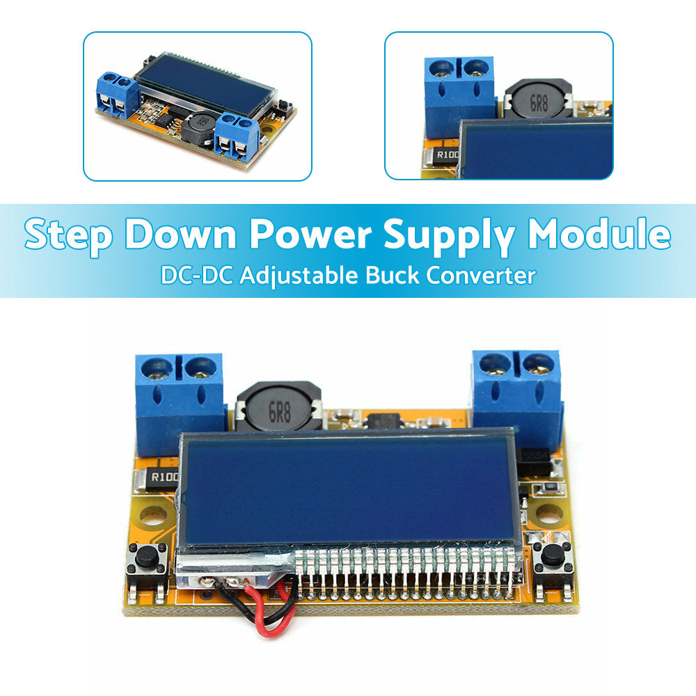 DC-DC Adjustable Buck Converter Step Down Power Supply Module LCD with Shell-2