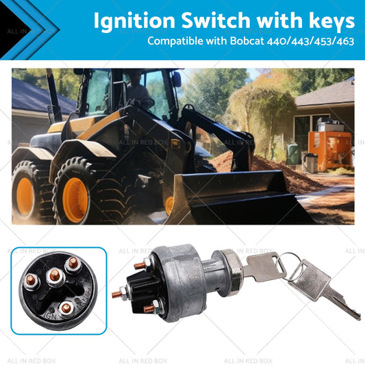 Ignition Switch With Key SuitableFor Bobcat Loaders 440 530 632 730 741 6665606-0